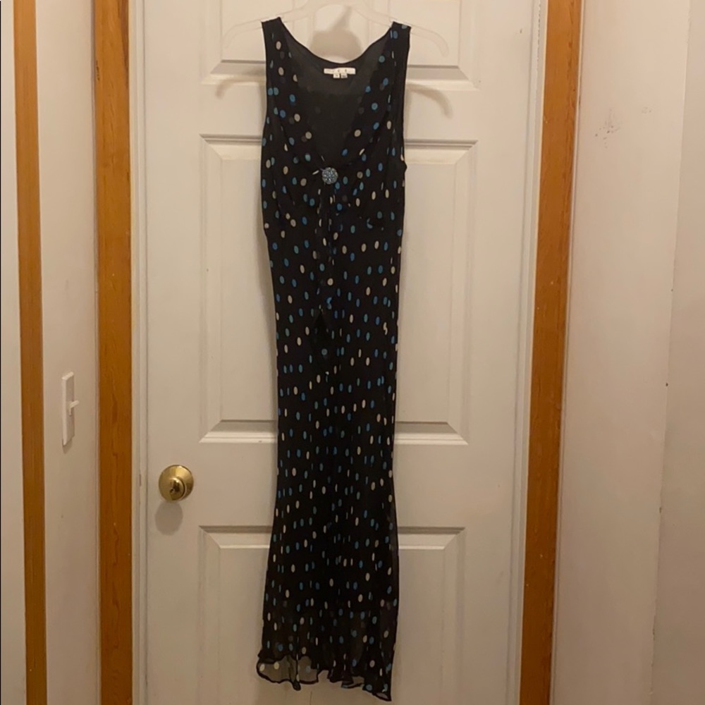 T-length spotted dress